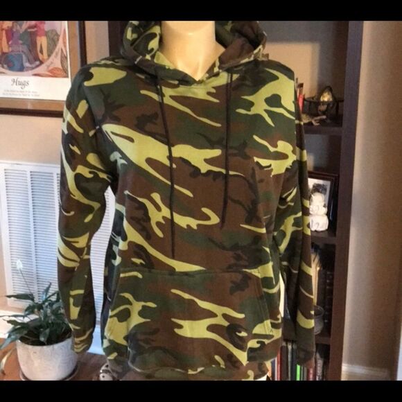 Camo Hoodie LARGE “I’d Kill To Be Hunting” - Picture 4 of 7